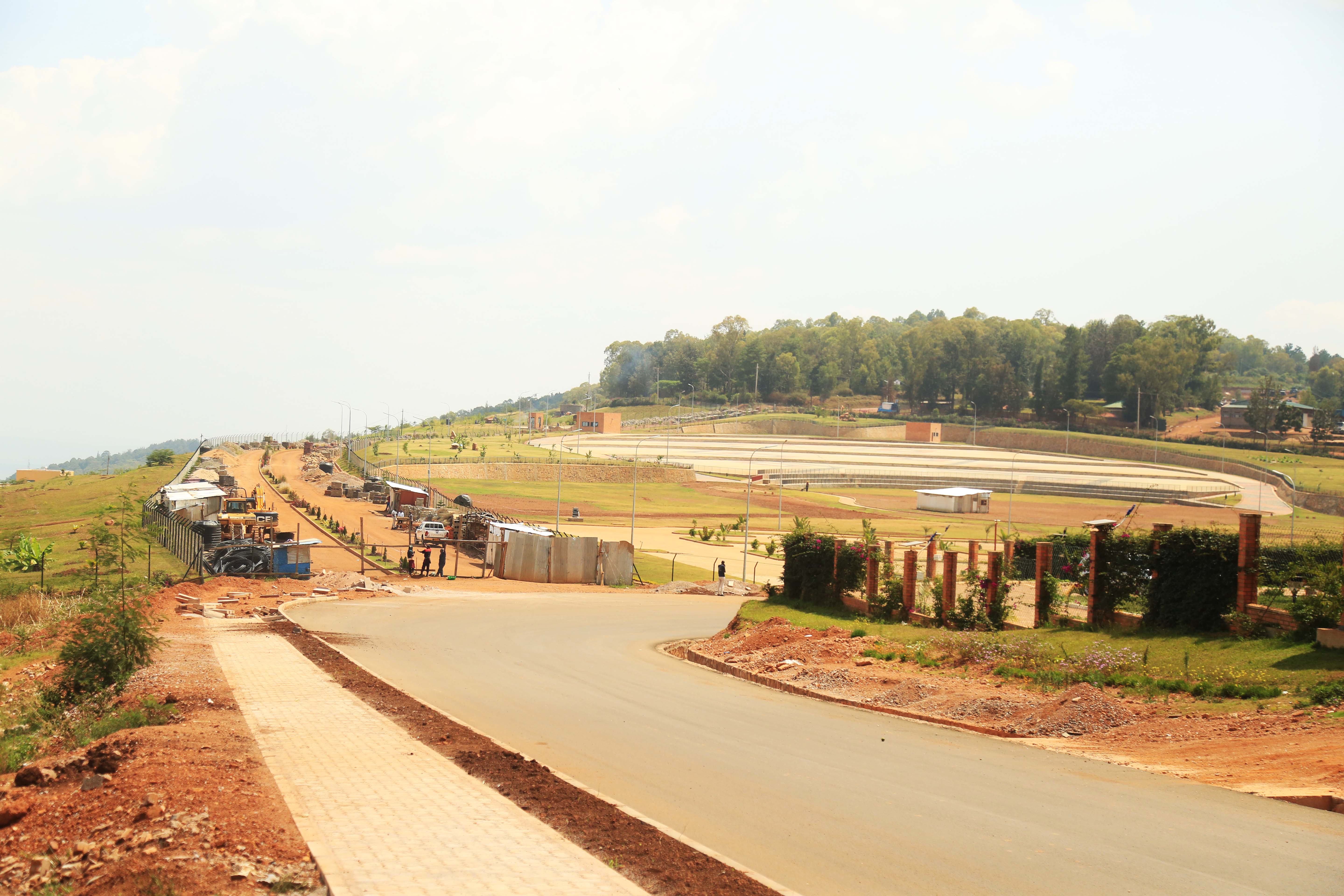 New Kigali Cultural Village under construction at Rebero in Kicukiro District. / Sam Ngendahimana