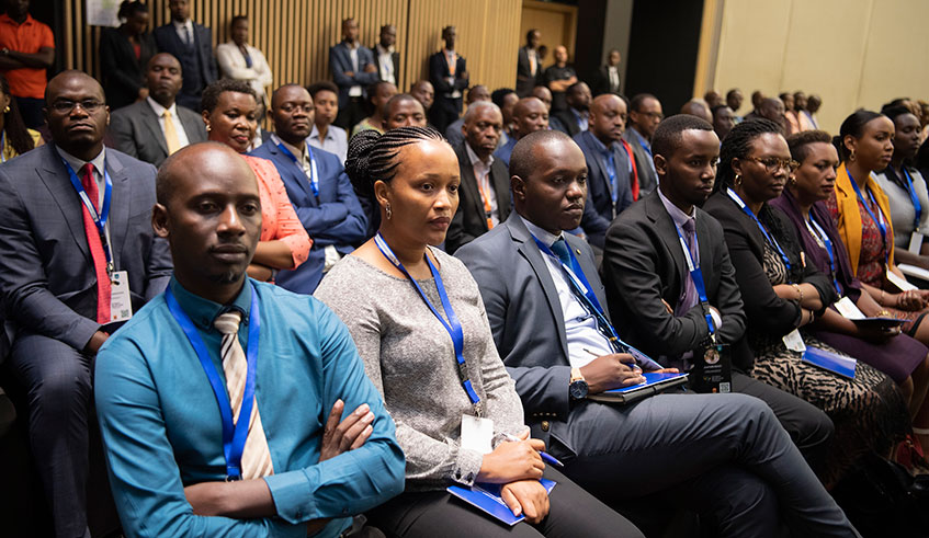 Private Sector Federation members during the Golden Business Forum on Friday. Courtesy.