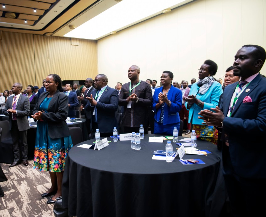 Private Sector Federation members during the Golden Business Forum yesterday. The forum discusses investment challenges in Africa and how to address them in the interests of boosting investments. Courtesy.