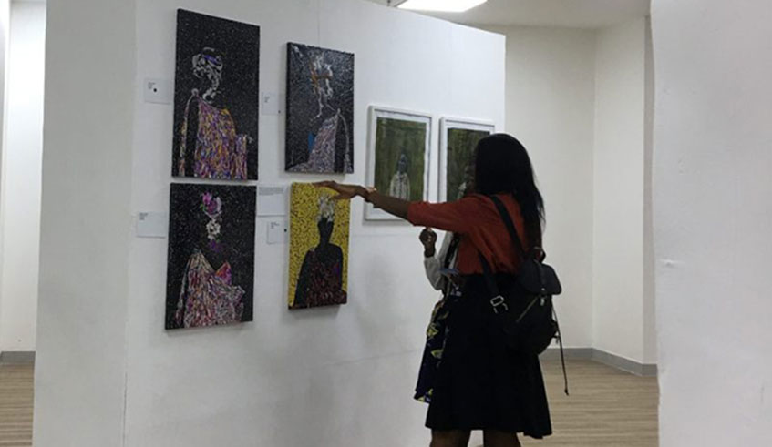 Viewers are tempted to touch Uwaseu2019s work.Courtesy photos.