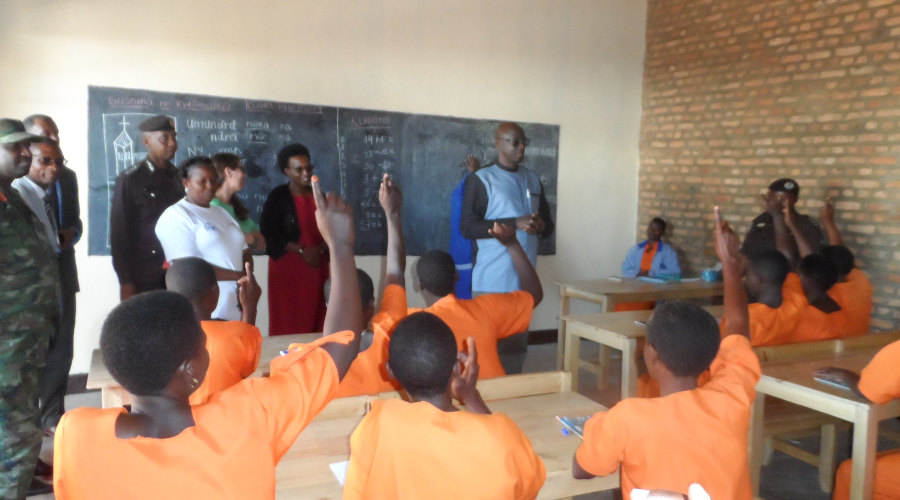 Inside a literacy and numeracy classroom at the all-female prison located in Ngoma District. / Photos by Jean de Dieu Nsabimana