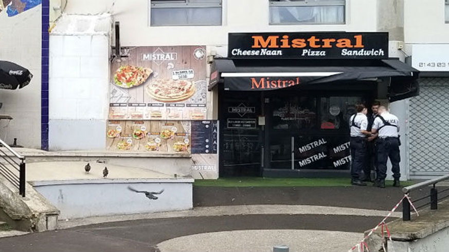 The man was killed at a restaurant in Paris. (Photo: Tiphaine Le Liboux/ AFP)
