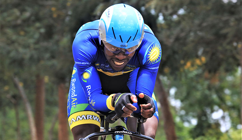 Joseph Areruya, seen here during the 2018 Africa Continental Road Championships in Kigali, rides for French side Delkou2013Marseille Provence.  Sam Ngendahimana.