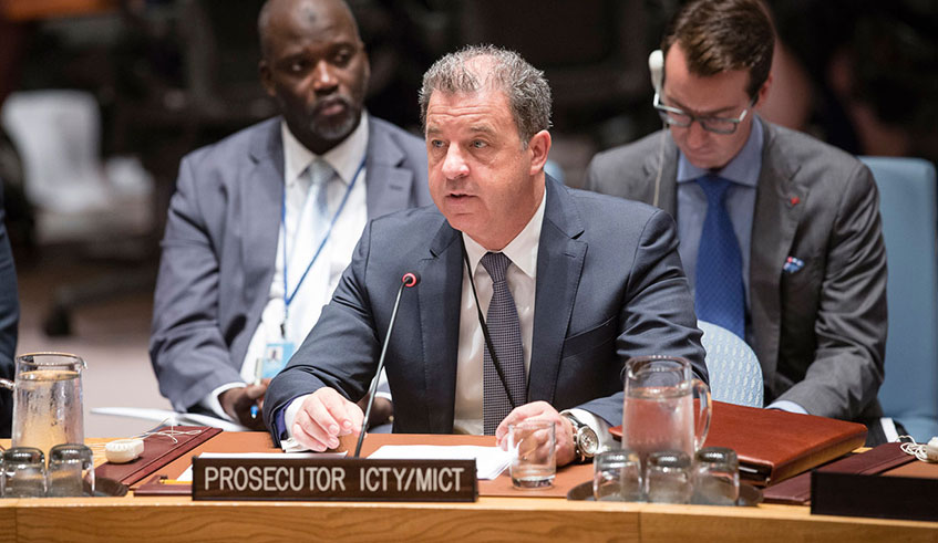 Serge Brammertz, the Chief Prosecutor for the International Residual Mechanism for International Criminal Tribunals. Net photo.