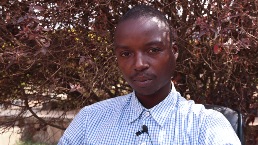 Albert Imanizabayo, 27, was jailed and tortured for a year  in Uganda. Courtesy