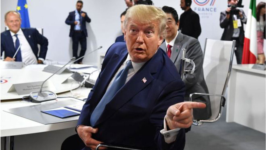 Trump at the G7 Summit. 