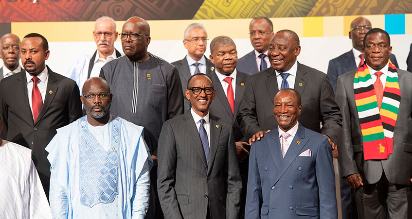 President Paul Kagame together with other African heads of state at the Tokyo International Conference on African Development (TICAD) that went underway on Tuesday in the Japanese city of Yokohama. Speaking at one of the sessions, Kagame commended the Japanese private sector for making sustainable investments in Rwanda especially in agri-business and technology. Village Urugwiro.