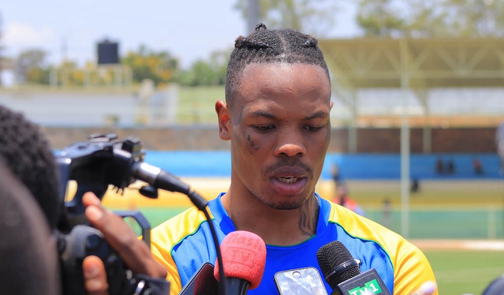 Former APR and Rayon Sports centre-back Abdoul Rwatubyaye joins Amavubi camp from the United States on Friday. / Courtesy