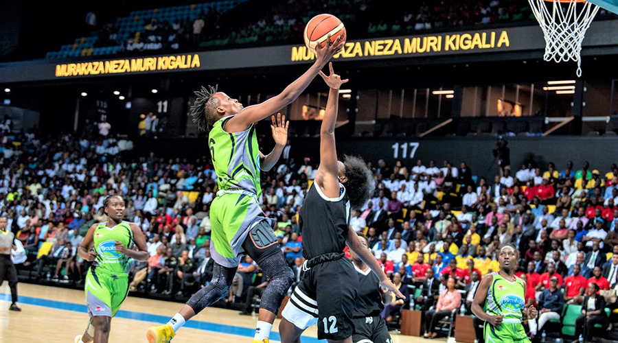 Game 1 between The Hoops and APR, which the latter won 56-52, was the first game played in the state-of-the-art Kigali Arena. The 10,000-seater facility will host finals of the Basketball Africa League (BAL) next  year. / Courtesy