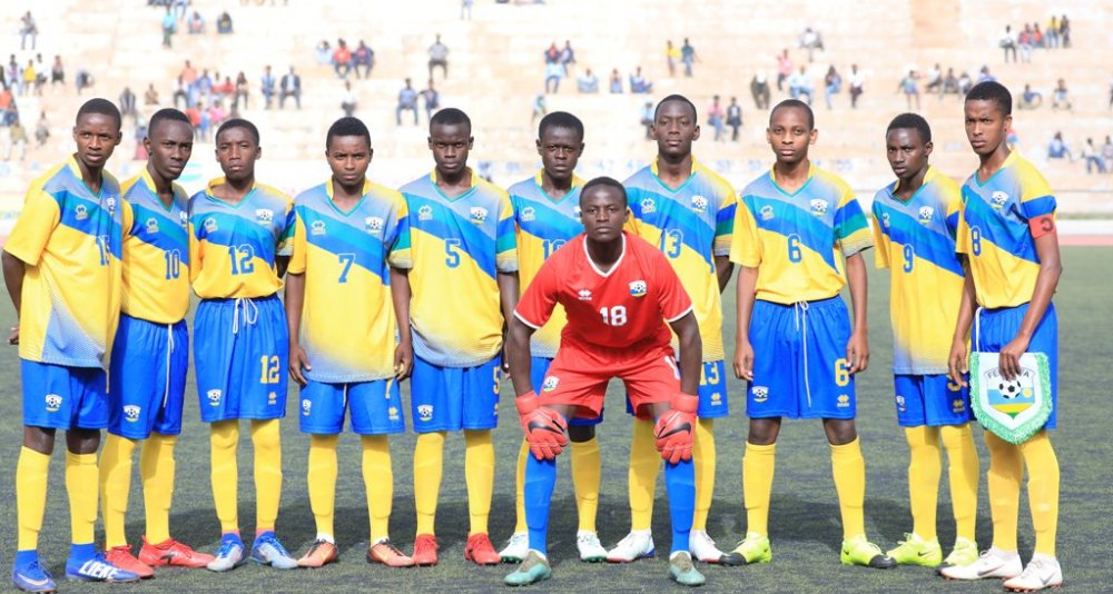 Kennedy Hoziyana (R) captains the Rwanda U15 national football team in Eritrea. / File