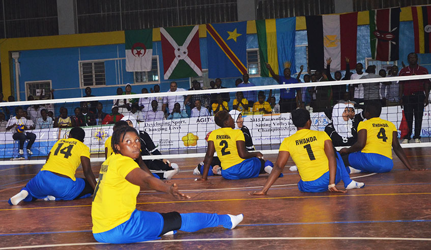 Sitting Volleyball women national team. File.