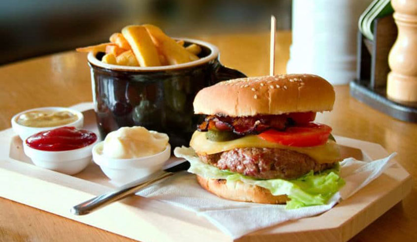 The hamburger was first made in Hamburg, Germany. Net photo.