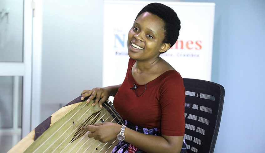 Esther Niyifasha has a passion for traditional music, and wants to do music for a living.  /Sam Ngendahimana.