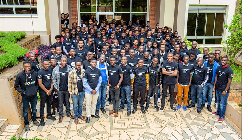 Some of the Andelau2019s trainees from Rwanda. The company says its restructuring will not affect Rwanda.  Courtesy.