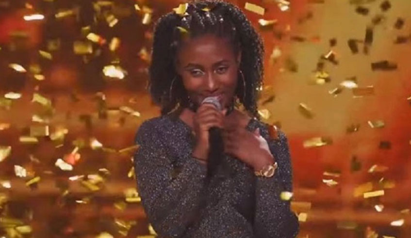 Rwandau2019s Peace Hosiyana received a golden buzzer. 