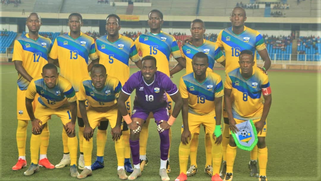 Amavubi line-up that started against DR Congo at Stade de Martyrs, in Kinshasa, on Wednesday. /Courtesy