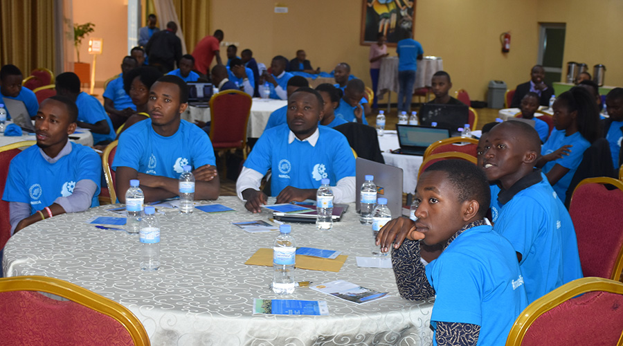 Some of the 100 young innovators who were selected to take part in the competition. / Courtesy