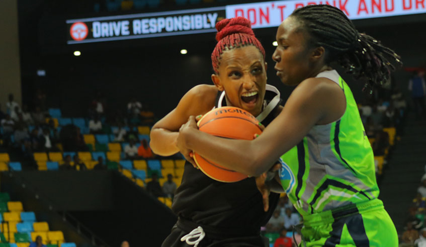 APR star Sandra Kantore (L) will be key to her sideu2019s charge for their maiden Africa Zone V Championship in Dar es Salaam. Sadaam Mihigo.