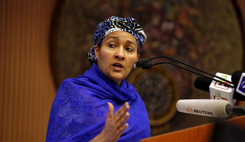 UN Deputy Secretary General Amina Mohammed addresses the meeting on September 22. Courtesy.