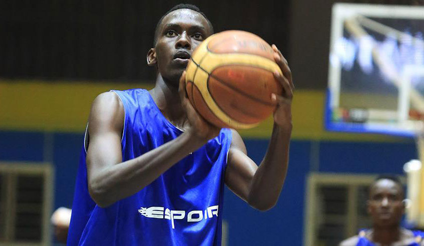 Armel Sangwe, 19, featured for former champions Espoir Basketball Club in the last three seasons. File.