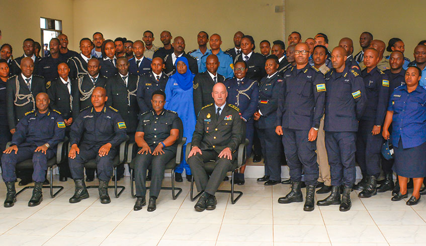 Participants and course facilitators pose for a group photo in Gishari, Rwamagana District. Courtesy..