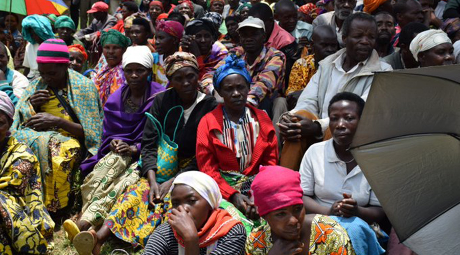 Residents of Burera District at the launch of the anti-corruption campaign over the weekend. / Courtesy