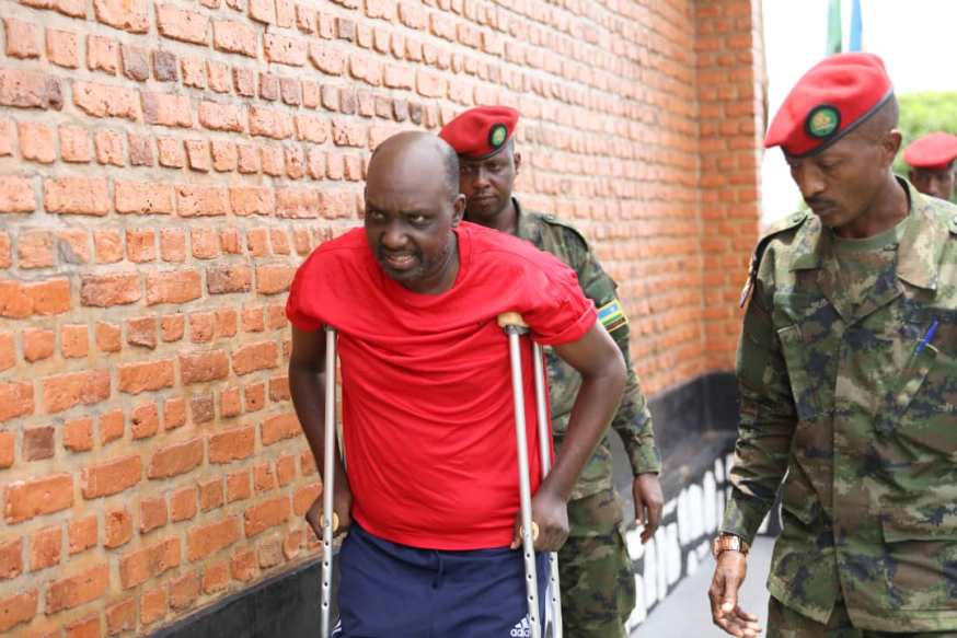 Madhatiru, a top RNC field commander arrives at the military tribunal. (Emmanuel Kwizera)