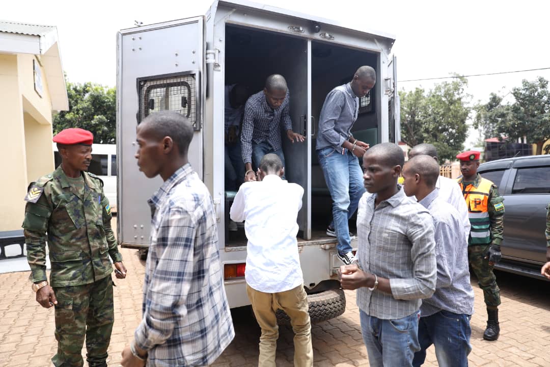 Madhatiru, a top RNC field commander arrives at the military tribunal. (Emmanuel Kwizera)