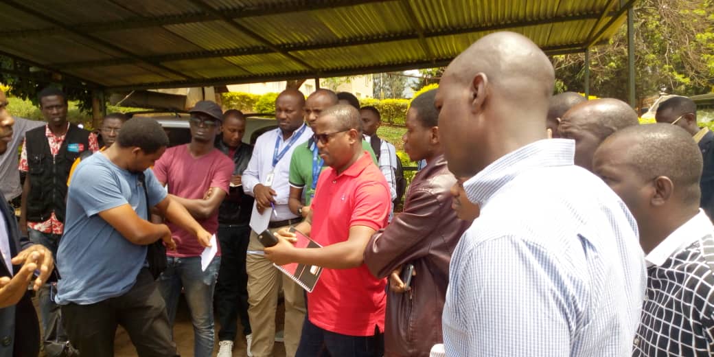Madhatiru, a top RNC field commander arrives at the military tribunal. (Emmanuel Kwizera)