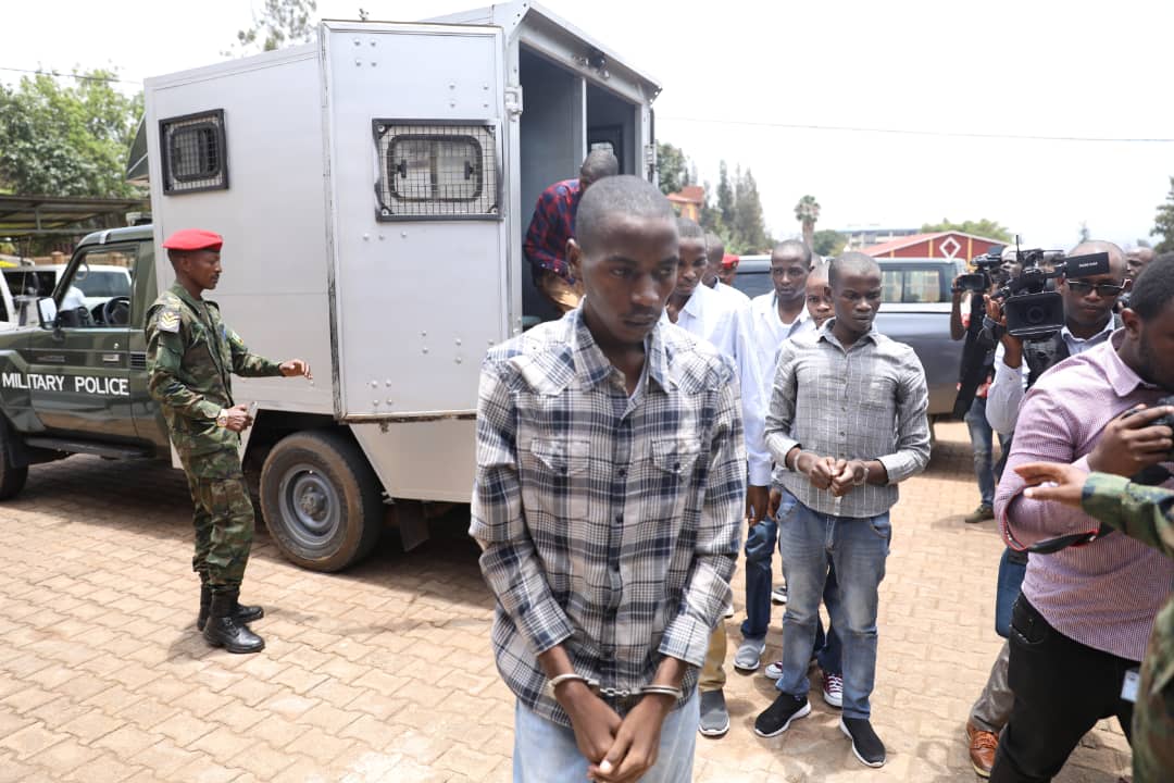 Madhatiru, a top RNC field commander arrives at the military tribunal. (Emmanuel Kwizera)