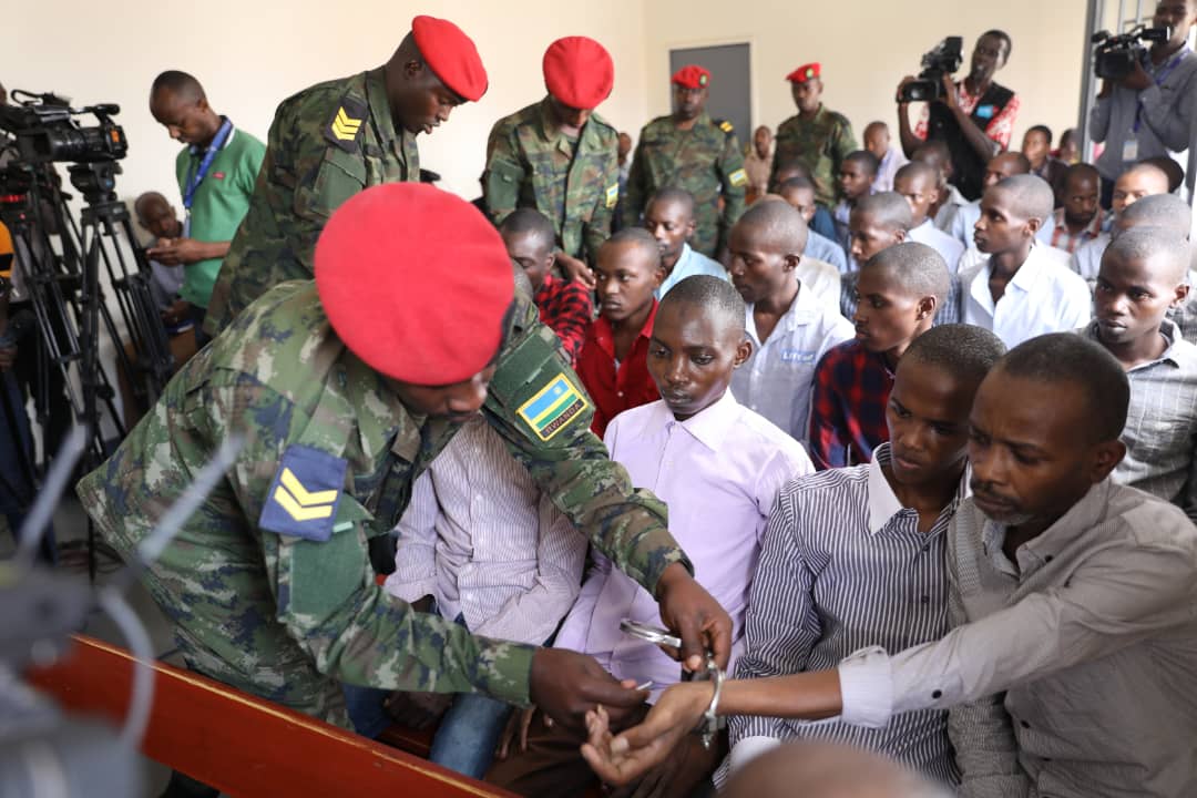 Madhatiru, a top RNC field commander arrives at the military tribunal. (Emmanuel Kwizera)