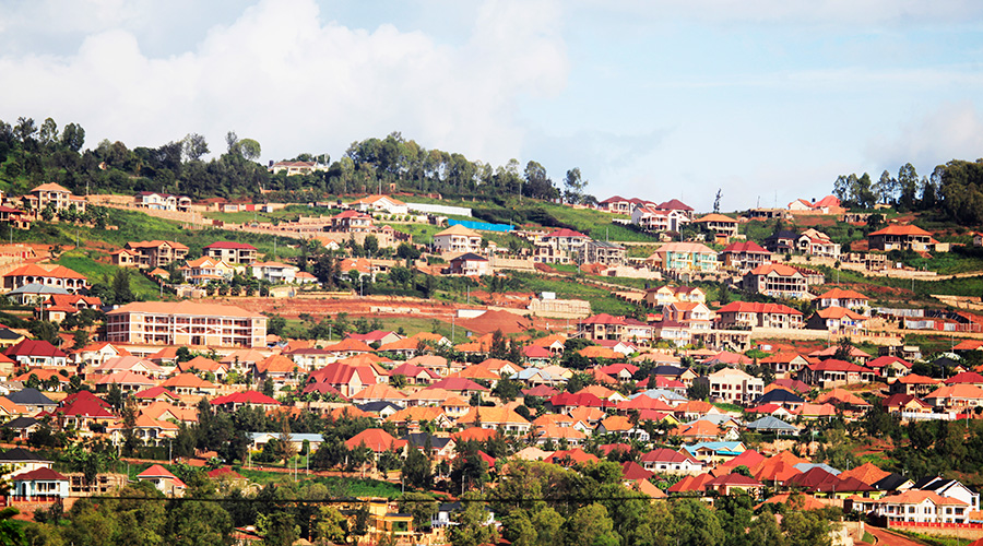 An aerial view of some of residential houses at Rebero in Kicukiro District. / Sam Ngendahimana