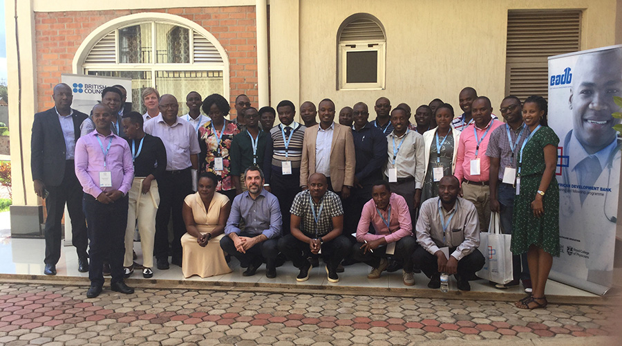 Medical doctors take a group photo after a training on treating neurological disorders. / Michel Nkurunziza