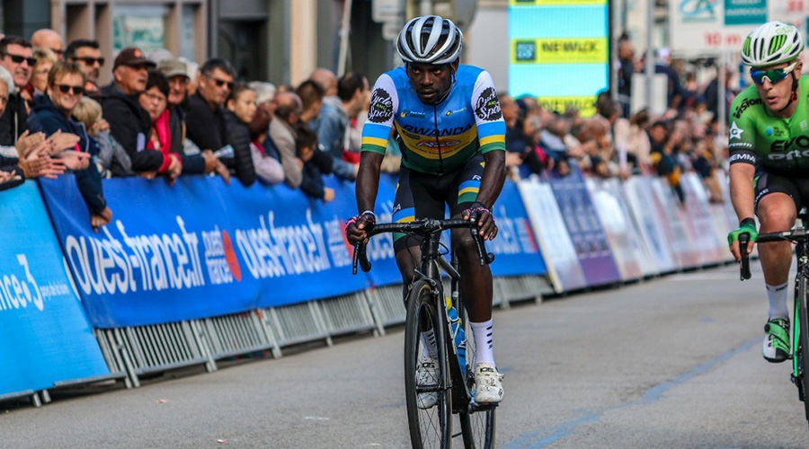 Jean-Claude Uwizeye, 25, was the only rider on Team Rwandau2019s six-man roster that managed to finish the French race. / Courtesy