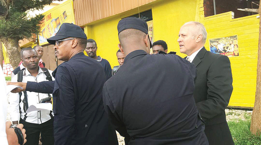 Pastor Gregg Schoof had earlier been arrested for allegedly disturbing public order. / Courtesy