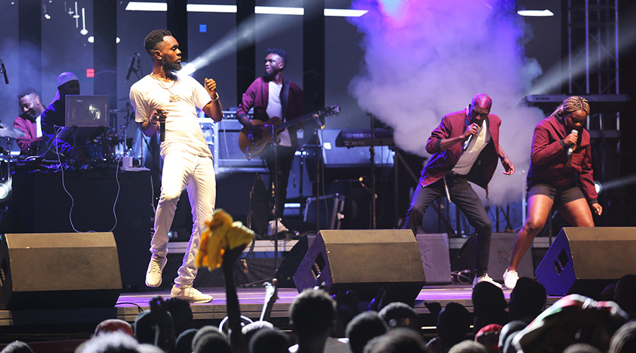 Nigerian reggae-dancehall singer Patoranking belted out his hit songs. / Craish Bahiziu00a0