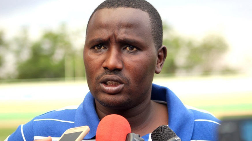 Camarade Banamwana, Gicumbi assistant coach. His side lie bottom of the table without a point after three match rounds this season. / File