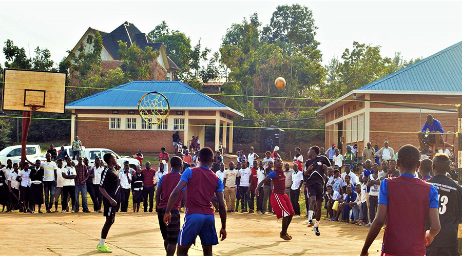Bonezaball is played by two opposing teams of six players each. The made-in-Rwanda sport was invented by Jonas Girinshuti in 2011. / Courtesy