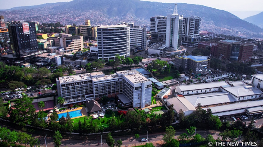 An aerial view of City of Kigali. The City of Kigali this week made it to the Forbesu2019 list of the 20 best places to visit in 2020. Emmanuel Kwizera