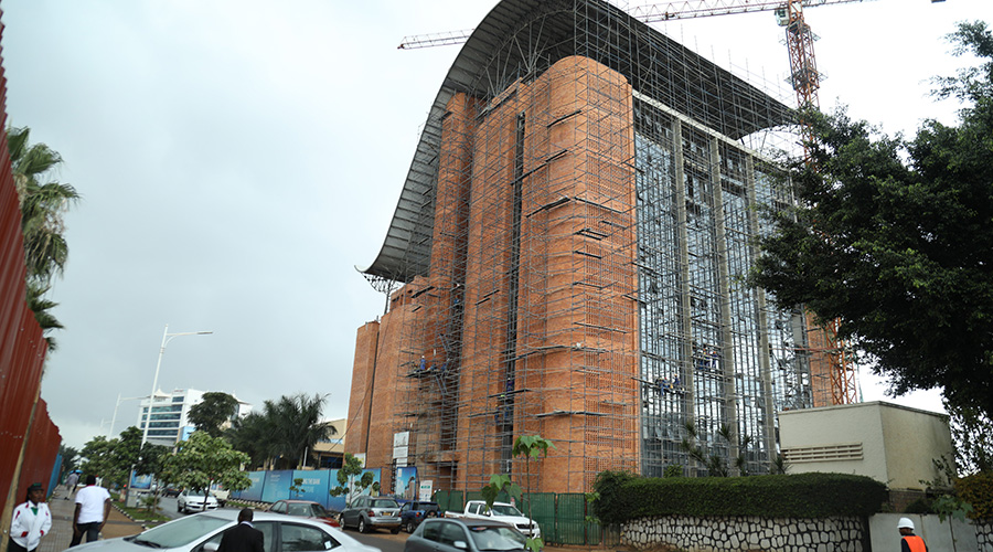 I&M Bank is housed in a green building, albeit still under construction. / Emmanuel Kwizera