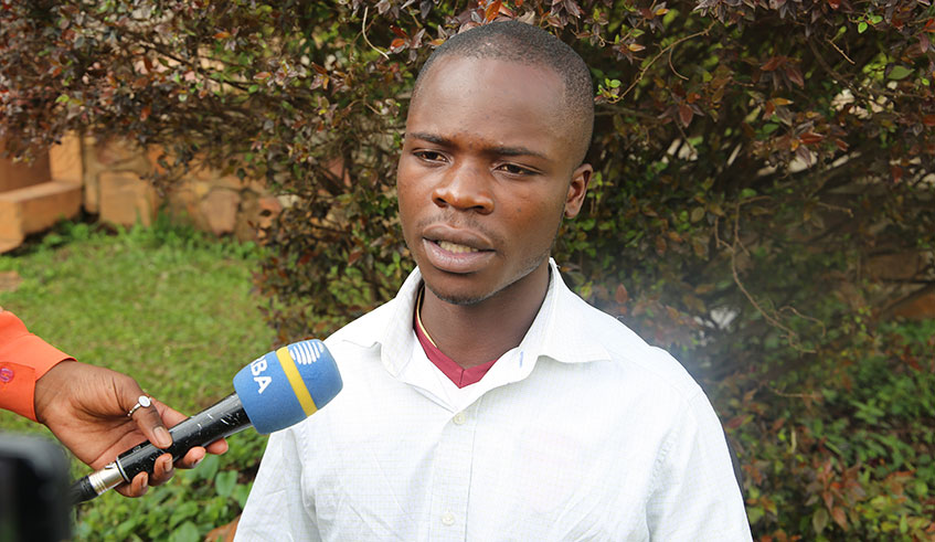 Elias Tuyiringire returned to Rwanda after serving 15 months in Kisoro prison in Uganda. Craish Bahizi.