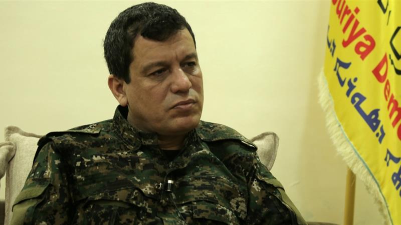 Mazloum Abdi is the commander of the Kurdish-led Syrian Democratic Forces. / Reuters