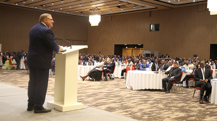 Pastor Rick Warren speaks during the African Biblical Leadership Initiative summit last week. / Courtesy
