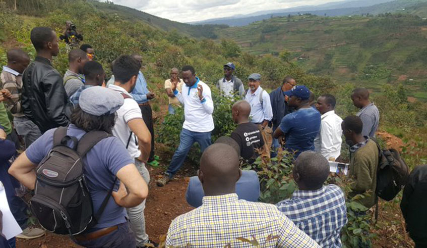 The farmers recently inspired a delegation of participants who were in a regional climate change conference that took place on 15-18 October 2019 in Kigali, Rwanda. Courtesy.