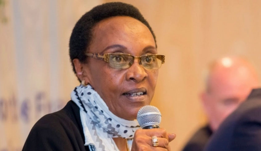 Marie Immaculu00e9e Ingabire, the chairperson of Transparency International Rwanda (TI Rwanda). File.