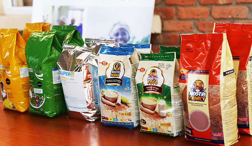 Some of the food products made by Africa improved foods. Rwanda plans to make it compulsory to fortify maize flour, wheat flour, cooking oil, salt and sugar. File