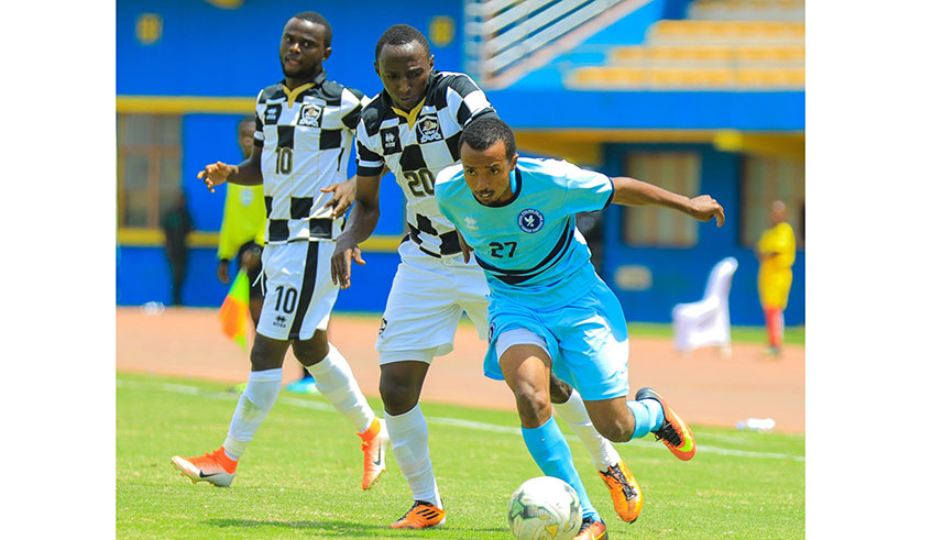 Savio Dominique Nshuti (#27) faces his old club APR for the first time in the league since joining Police in July. Courtesy.