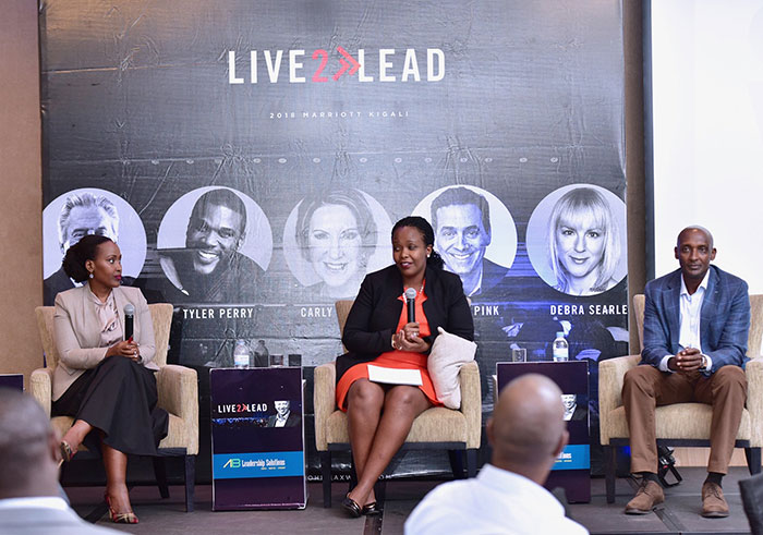 (L-R)Annet Baingana, Clare Akamanzi and Richard Tusabe made up the panel at last year's event. 