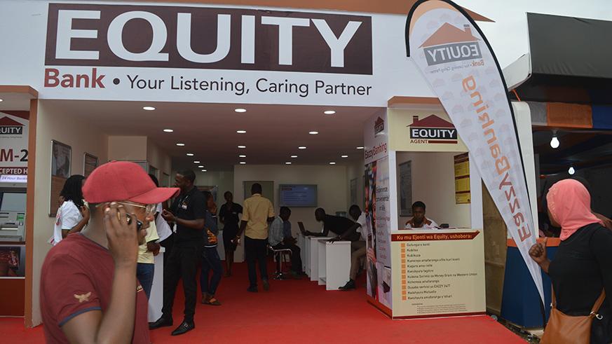 Clients being attended to at Equity Bank stand during last yearu2019s expo in Gikondo. Photo: File.