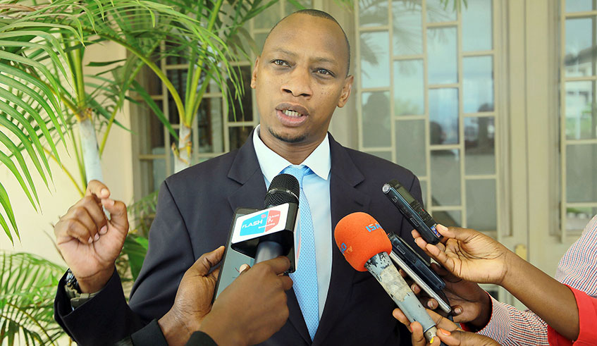 Murangwa speaks to the media. Photo: File.